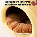 Winter Indoor Warm Plush Cat Bed with Reindeer Appearance Hide and Seek Cat Tunnel Play and Sleep Integrated Cat House Pet Nest