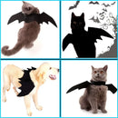 Halloween Pet Bat Wings Felt Costume for Small Dogs Cats Cute Funny Pet Outfit Apparel for Halloween Party Cosplay Accessories