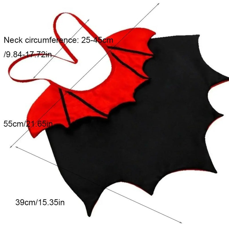 Cool Bat Transformation Halloween Pet Costume Stand-collar Comfortable Cat Cosplay Cloak Bow Easy To Wear Kitten Dress Party